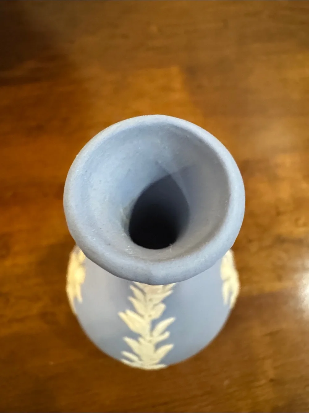 Set of 2 Vtg Jasperware Wedgewood Bud Vase Cherub and Toothpick Cigarette Holder